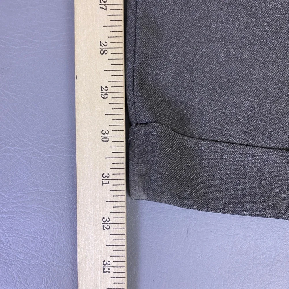 Croft‎ & Barrow Dress Pants Men's Size 42x32 Brown Pleated Cuffed Business